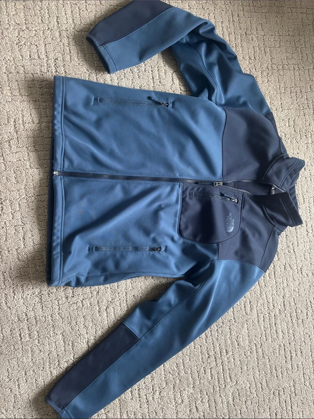 The North Face Men’s Two-Tone Navy Softshell Jacket